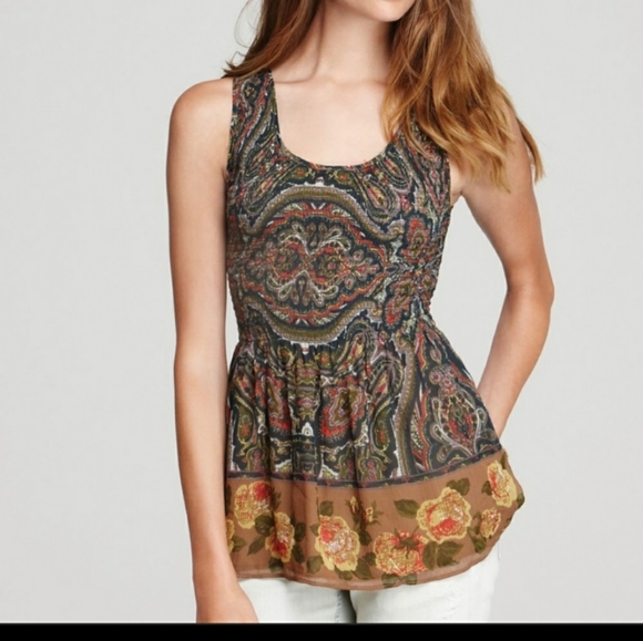 Free People Tops - NWT (Free People) peplum floral top 💐